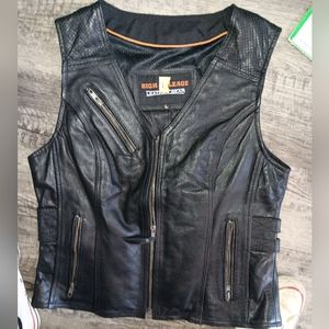Leather Motorcycle Vest